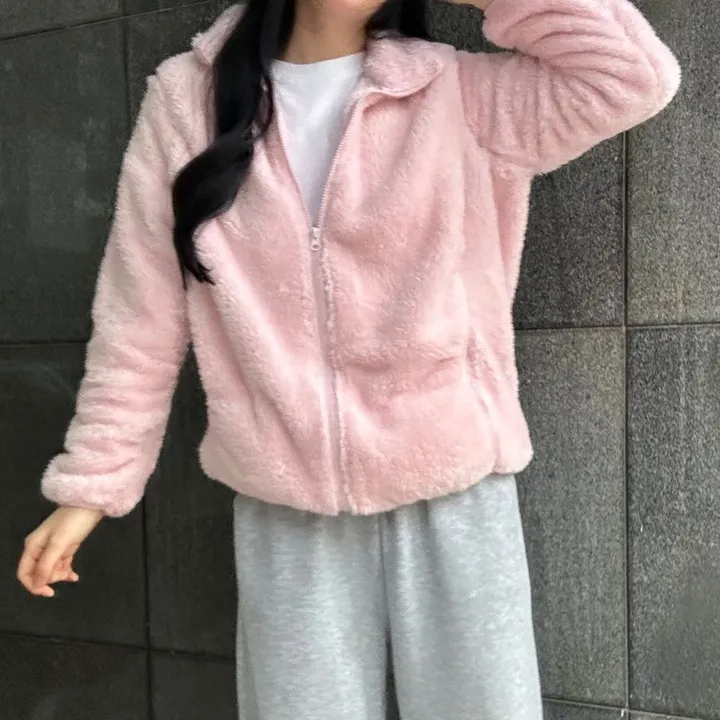 [효자템/세일] 💗양털 플리스 후리스 집업 커플 남여 공용 3color 상세 이미지 11