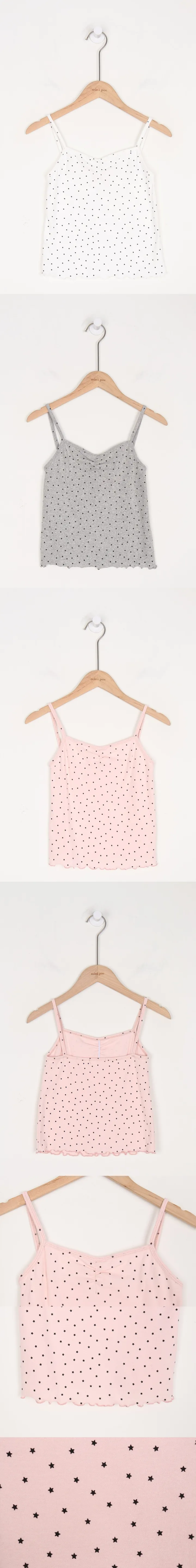 [early spring 👚⭐][MADE] 핀터무드 셔링 슬리브리스 (5type) ver. 도트/별/스트라이프/체크/하트 상세 이미지 45