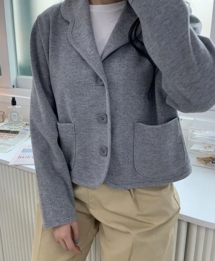 카라 니트 가디건자켓 (5color) 상세 이미지 15