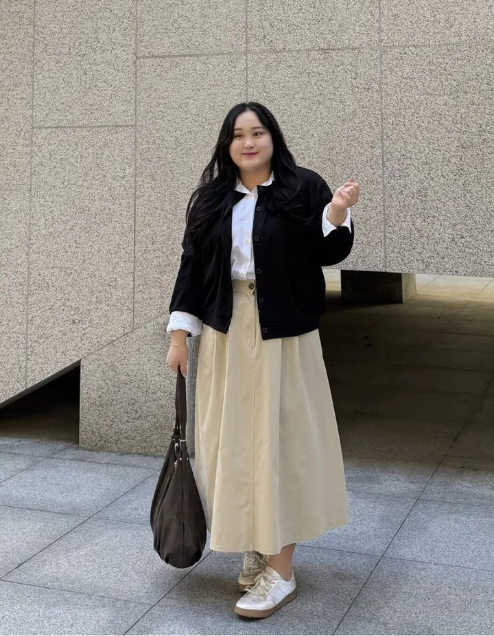 버튼 쭈리 가디건 빅사이즈 셔츠 레이어드 하기 좋은 아우터 간절기 가디건 상세 이미지 1