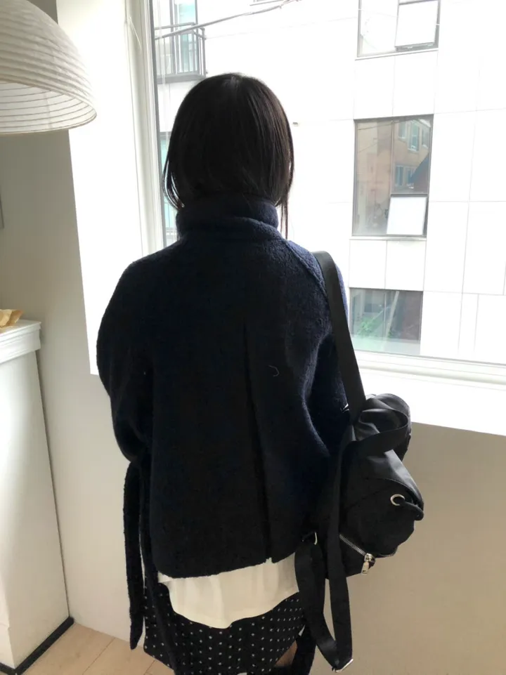 *아이당일*하이넥 더블 숏코트(2color) 상세 이미지 70