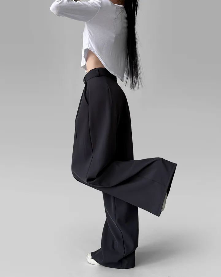 [4계절템/숏,롱/~2XL] 올리브유 메가 통 와이드 더블 핀턱 사계절 슬랙스 상세 이미지 63