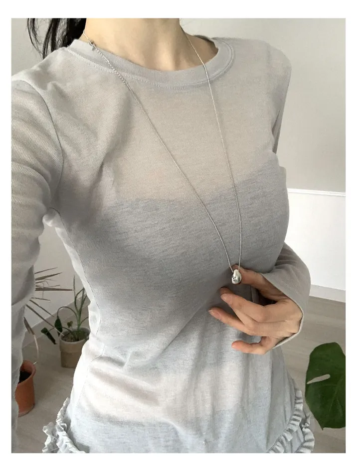 *당일출고*MD강추템🩶최저가 써클 체인 볼드 롱 데일리 목걸이 상세 이미지 13