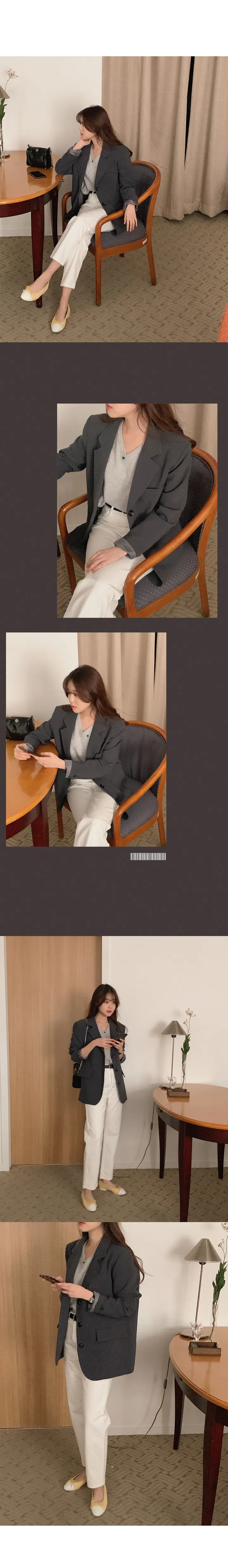 [landmade/2size]시그니처 쓰리버튼 싱글 자켓 (5color) 상세 이미지 47