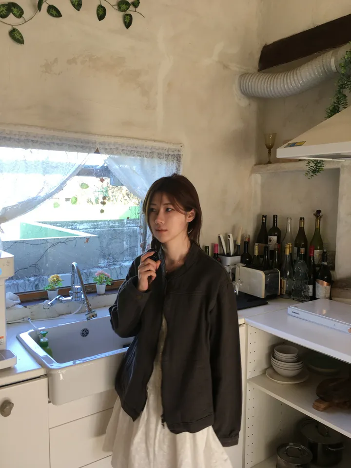 [봄신상💐](2colors/주문폭주🎉/투웨이) 빈티지 블루종 코튼 면 라이더 점퍼 자켓 jk 상세 이미지 84