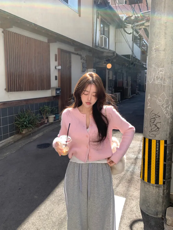[베이비색감💌/고퀄원단] 앙고라 봄 새미크롭 가디건-4col 상세 이미지 10
