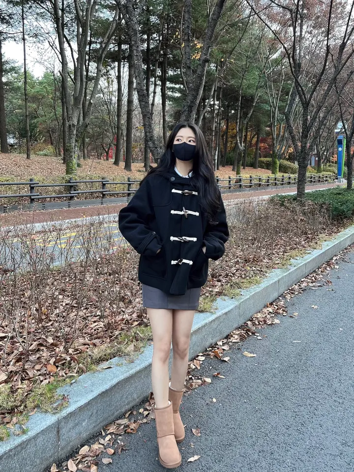 당일출고![마지막수량/누빔안감!] 떡볶이 숏 코트 자켓 상세 이미지 4