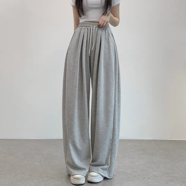 [기장선택/사계절팬츠] 루크 더블 핀턱 와이드 밴딩 롱팬츠 트레이닝 팬츠 4color 상세 이미지 9