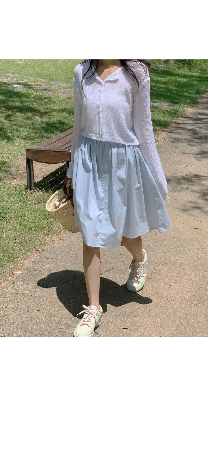 [살안타💖] 팝핑 솜사탕 니트 가디건크롭 시스루 레이어드 볼레로 커버업 부클 가디건 가을 간절기 아우터 살안타템 상세 이미지 59