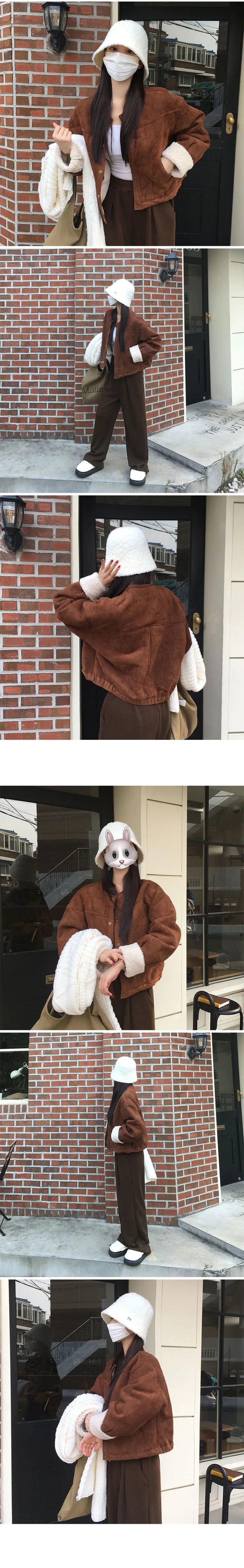 (6color/made)[울35/얼굴소멸핏] 폭닥 뽀글이 벙거지모자 버킷햇 봄 겨울모자 뽀글이모자 방한모자 울버킷햇 울모자 상세 이미지 10