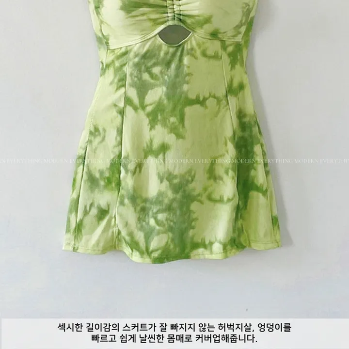 💚어디서샀어?/M-XL 나염 트임 원피스 비키니 모노키니 휴양지 호캉스 호텔 유교걸 빅사이즈 커버업 치마 스커트 수영복 상세 이미지 65
