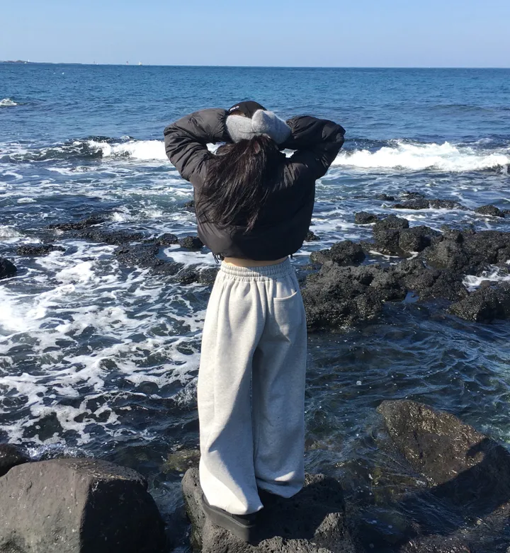봄버전 추가🌸[made/숏&롱] #자스민벨 시그널 벌룬 밴딩 절개 롱와이드 하이웨스트 투웨이 스트링 트레이닝 조거팬츠 키작녀 키큰녀 빅사이즈 봄 사계절 팬츠 상세 이미지 39