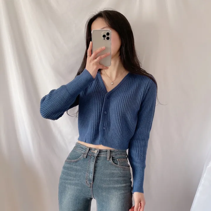 [핏예쁨!] 하찌 브이 크롭 가디건 (3color) 상세 이미지 6