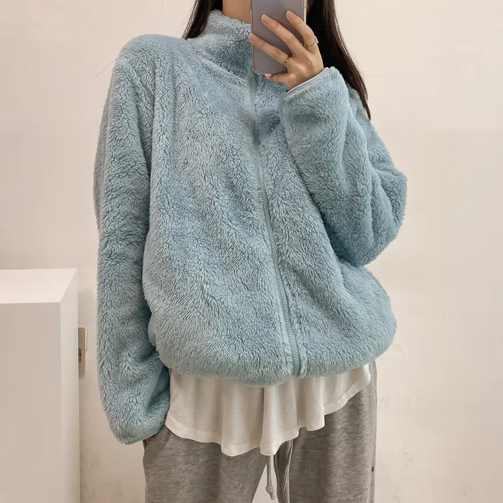 (💥강추템!! 보들보들촉감~💥) 따뜻 플리스 후리스 커플 포근 털 겨울 집업 (L~XL) 상세 이미지 28