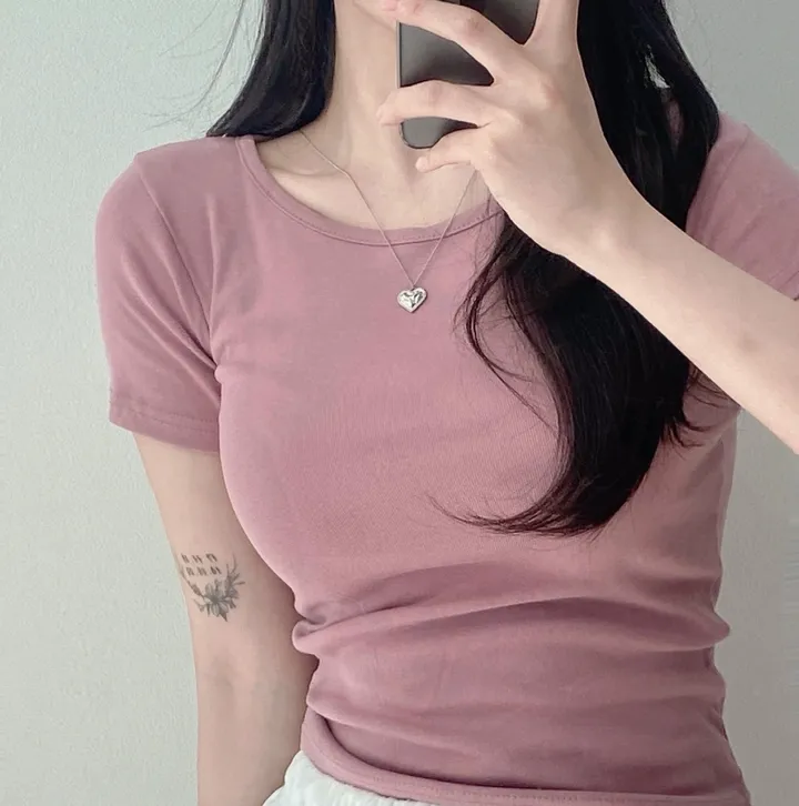 [11color/인생반팔] 코튼 데일리 부드러운 무지 라운드 반팔 기본 티셔츠 - 11color 상세 이미지 23