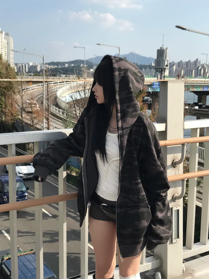 MILITARY CAMO HOOD (기모원단 추가) 상세 이미지 13