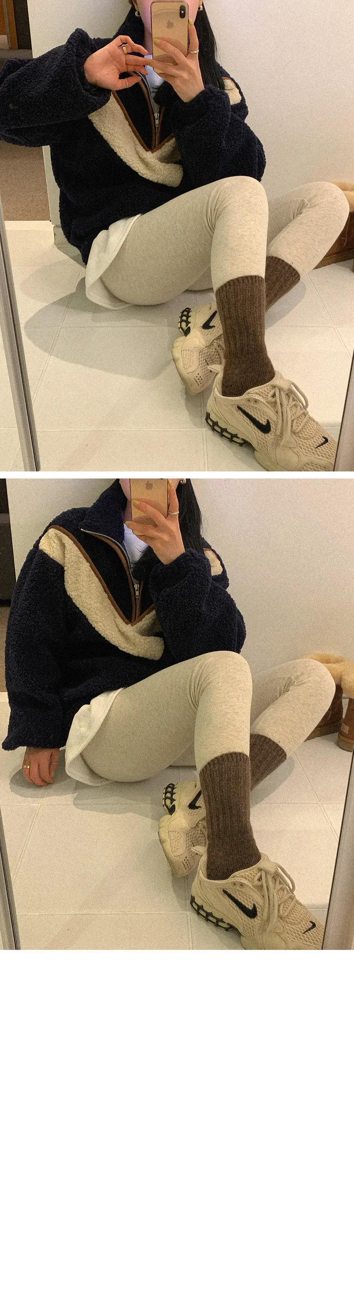 [데일리템/따뜻해요☕]스판 피치 기모 레깅스 (4color) 상세 이미지 21