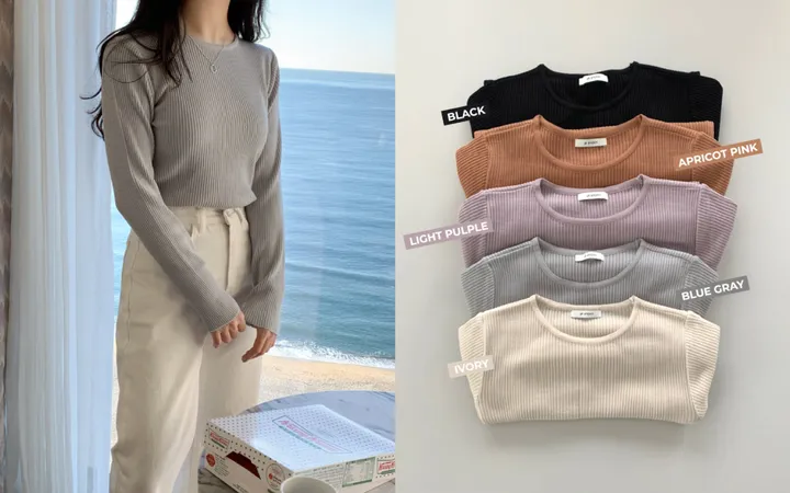 [4만장판매][98project] Autumn 위시 데일리 골지니트 상세 이미지 2