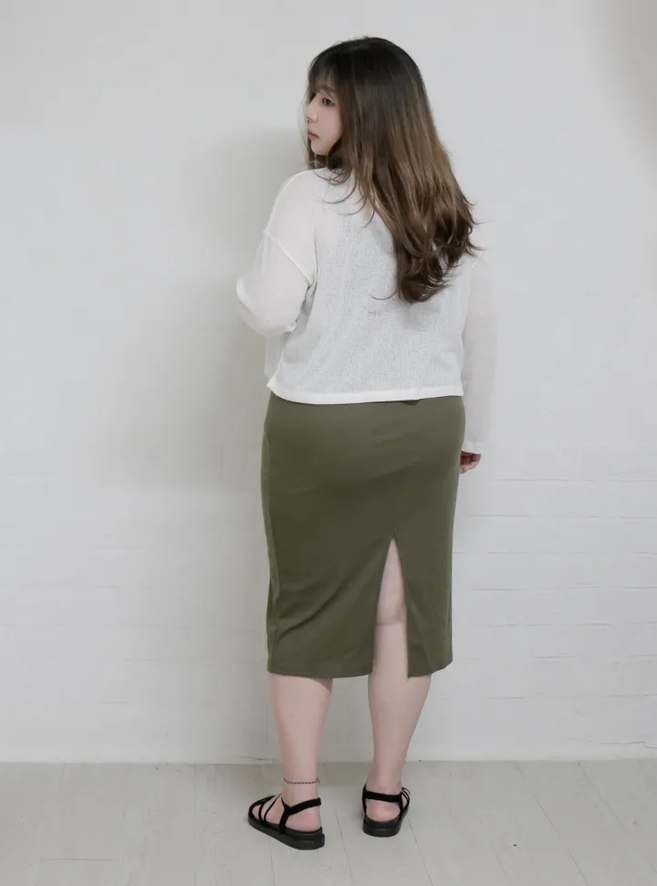 (55-100) 빅사이즈 브이넥 시스루 리본 가디건 살탐방지 얇은가디건 상세 이미지 40