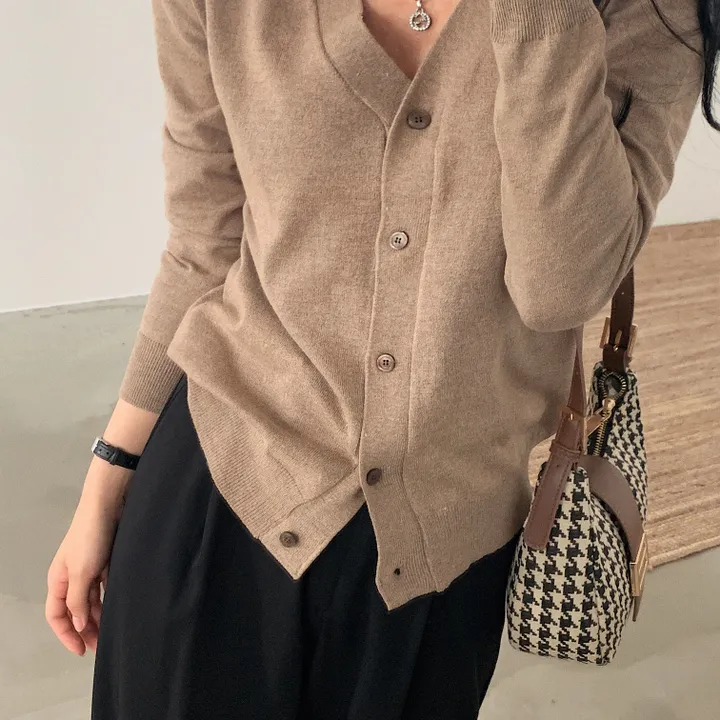 [간절기신상] 가을을 준비하는, 브이넥 니트가디건;5col 상세 이미지 44