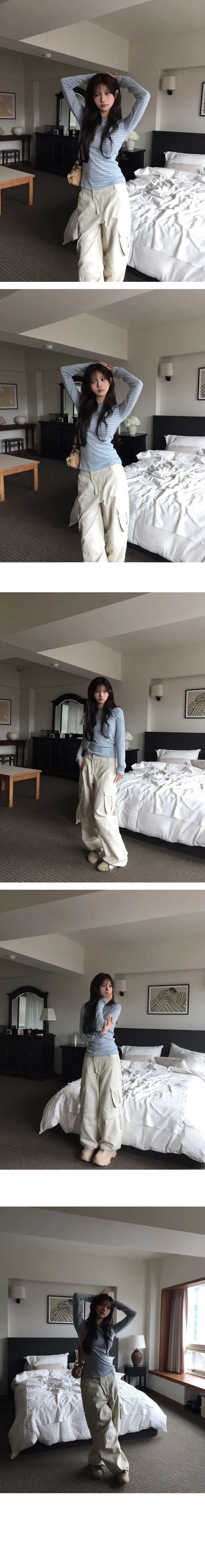 보드 단가라 니트 기본 긴팔티-2color 상세 이미지 7