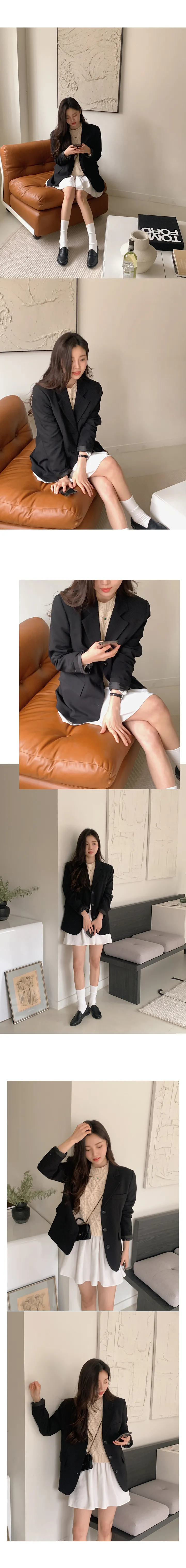 [landmade/2size]시그니처 쓰리버튼 싱글 자켓 (5color) 상세 이미지 35