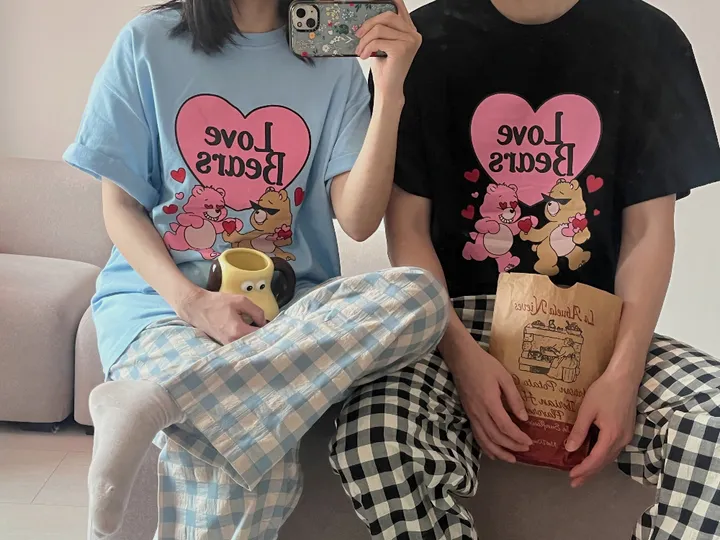 러브베어 하트 커플 곰돌이 티셔츠 상세 이미지 36