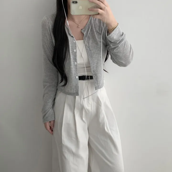 *넉넉여리핏🌸* 청순여리 베이직 크롭 가디건 상세 이미지 8