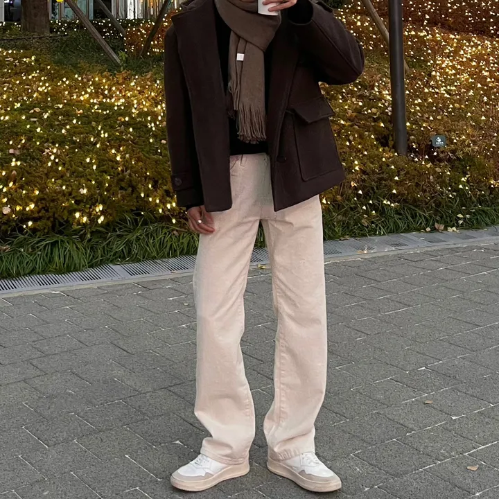무드 울 후드 숏 코트 3 Color 상세 이미지 15