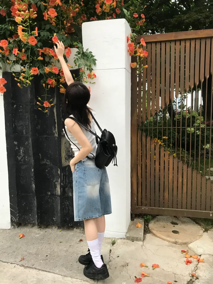 블랙 레더 미니 백팩 상세 이미지 20