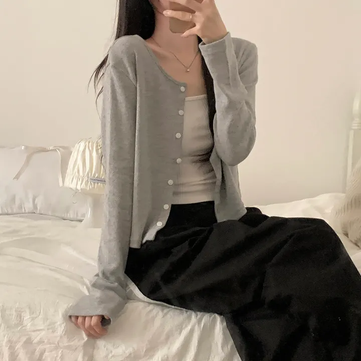 로로 펀칭 가디건 (8color) 상세 이미지 123