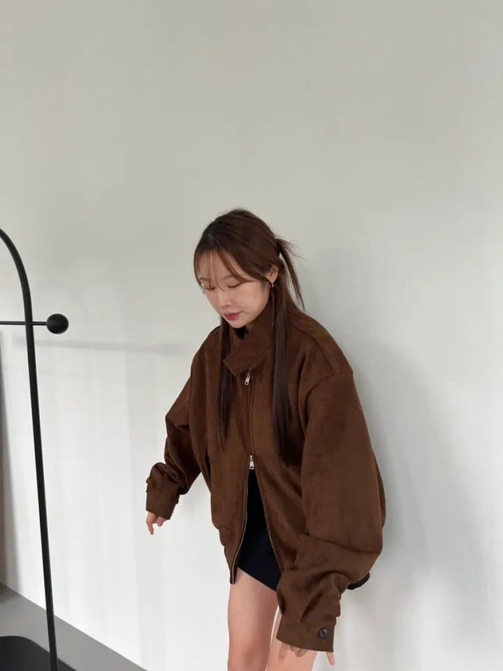 가성비갑) 로컬 스웨이드 자켓 (2color) [스웨이드/자켓/가을코디/코디추천/가성비/숏자켓/점퍼/대학생/y2k/데일리/겨울코디] 상세 이미지 11