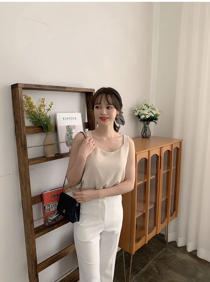 [44-120] [4만1천장 돌파♥] 데이픈 블라우스 나시(기본/크롭) 상세 이미지 29