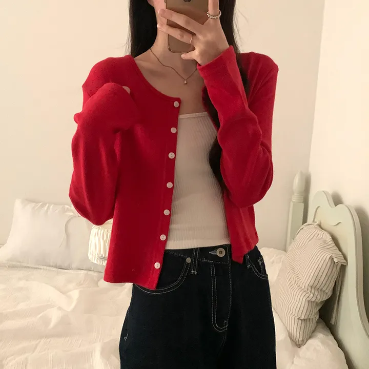 로로 펀칭 가디건 (8color) 상세 이미지 90