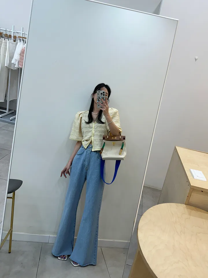 [러블리 한가득~❤️] 봉긋 레이스 엔젤 퍼프 크롭 가디건 상세 이미지 61