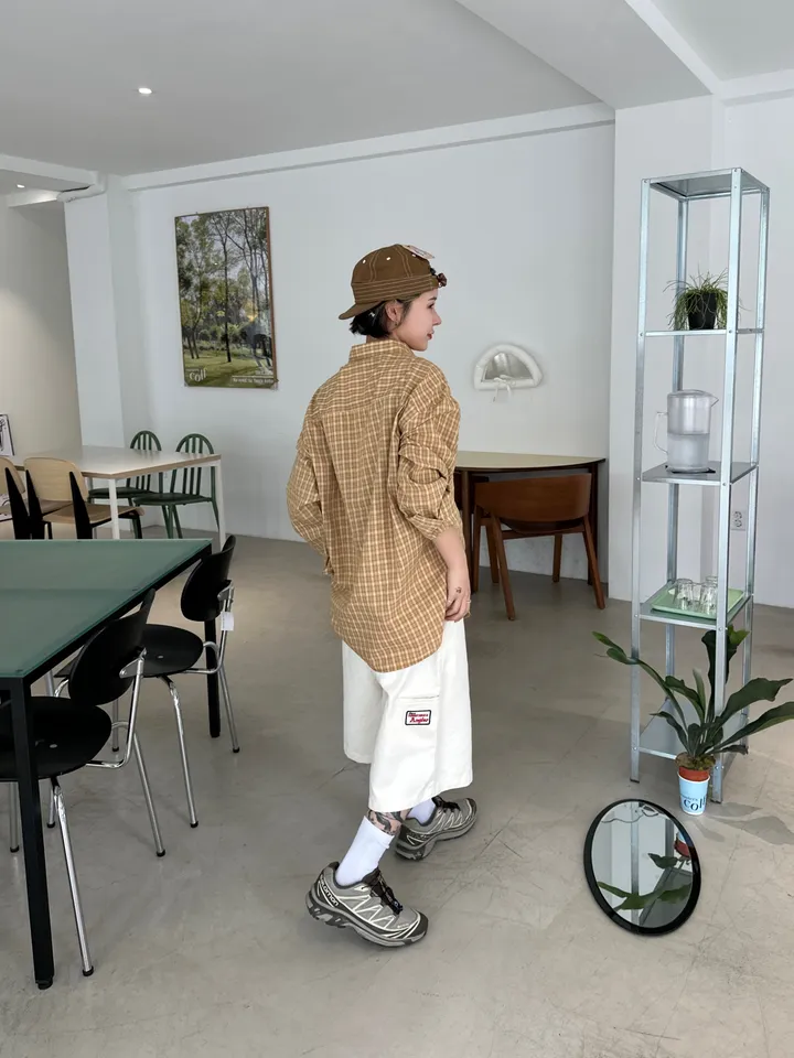 [UNISEX] 패치 워크 버뮤다 하프 팬츠 (4color) 상세 이미지 1