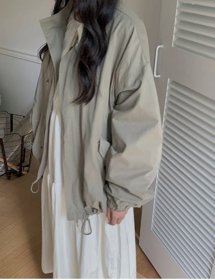 비스킷 피치 오버핏 야상 자켓 상세 이미지 21