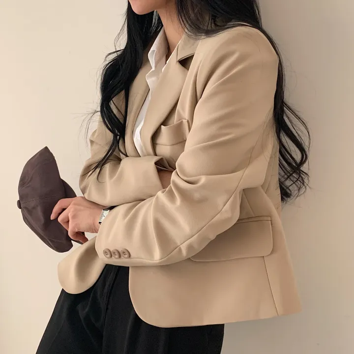 [기획/필수] 오늘도 예쁘게, 모니카 원버튼 숏자켓;4col 상세 이미지 36
