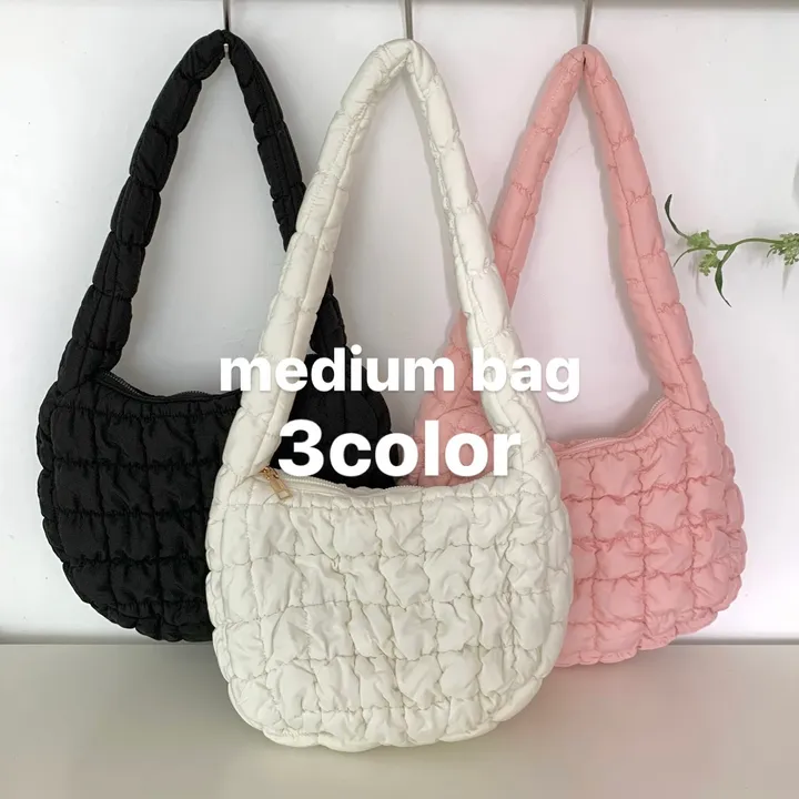 퐁신쫀쫀 겨울백 🩷 2type/ 폭신 귀여운 포인트 버블 미니 패딩백 제니 코스 사계절 신상 데일리 보부상 곱창끈 증정 소프트 크로스백 숄더백 상세 이미지 14