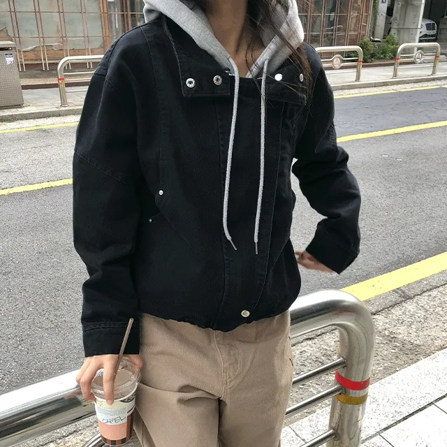 [3컬러/빈티지] 하이넥 투버튼 오버핏 자켓