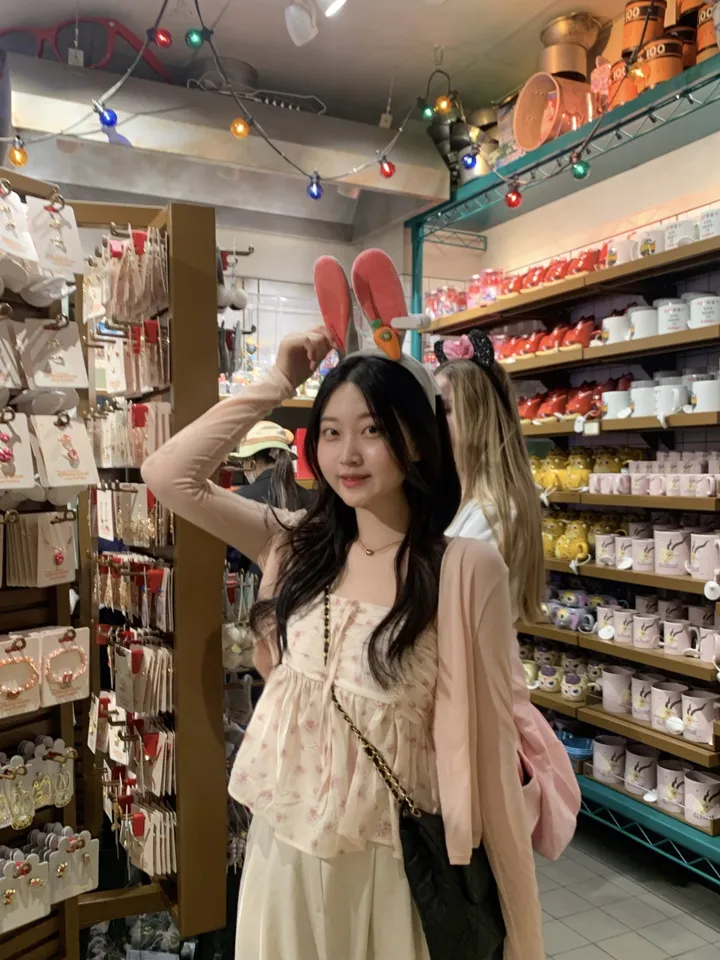 SET💘[인간벚꽃🌸/군살커버핏-]플라워 패턴 밴딩 끈나시 리본 프릴 쉬폰 크롭 뷔스티에 + 살탐방지 긴팔 루즈핏 여리 가디건 세트 (3col):리틀페어리 상세 이미지 18