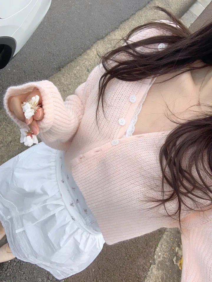 [MADE][봄필수템💕/벚꽃룩/데이트룩🎀] 로제 스프링 하찌 가디건 (7color) 상세 이미지 18