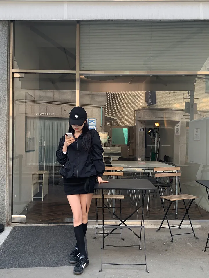 미니 스커트 모델 착용 이미지-S1L13