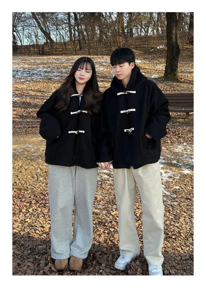 [최저가/숏&롱] 떡볶이 후드 겨울 가을 코트 고퀄리티 남녀공용 아우터 자켓 오버핏 빅사이즈 커플룩 시밀러룩 상세 이미지 26