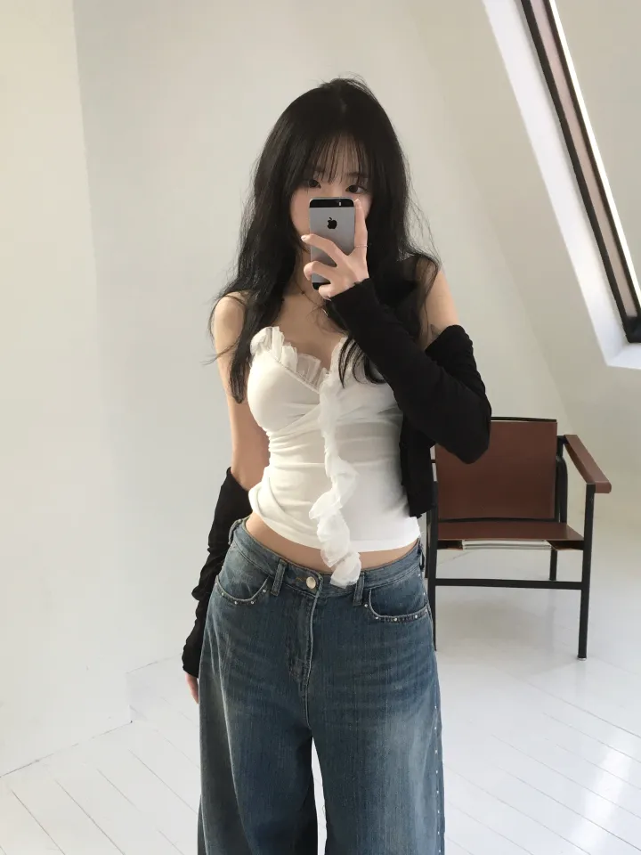 [*feminine🤍] 로제 레이스 랩 나시 lace sv - 3 color 상세 이미지 20