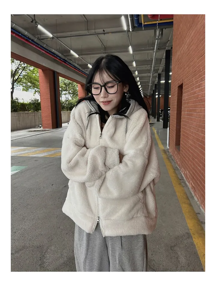 [당일배송][양털/뽀글이]후드 플리스 투웨이 겨울 따뜻한 데일리 점퍼 3color 묶음할인중 상세 이미지 29