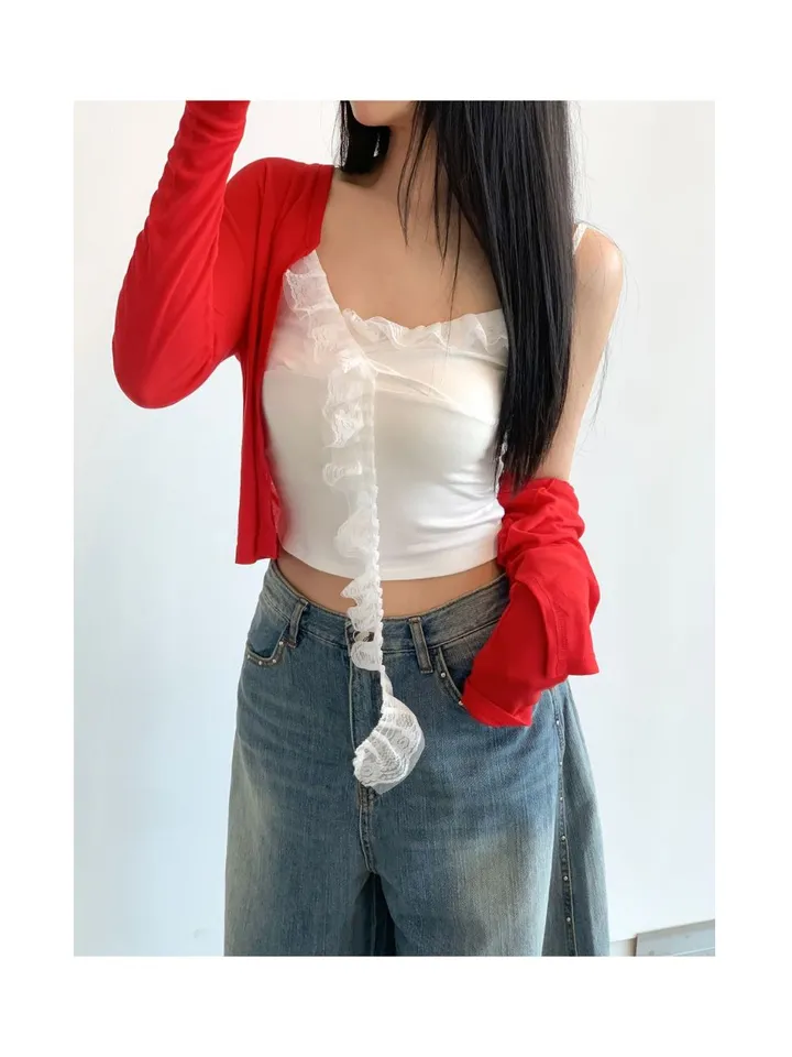 ❤‍🔥텐셀 가디건 세미크롭 여리핏 봄 여름 간절기 살안타템 상세 이미지 29