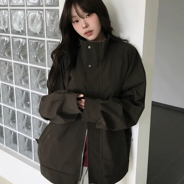 *단독기획[하이넥버튼🤎/오버핏] 파코 하이넥 투웨이 필드 야상 자켓 점퍼 - 3color