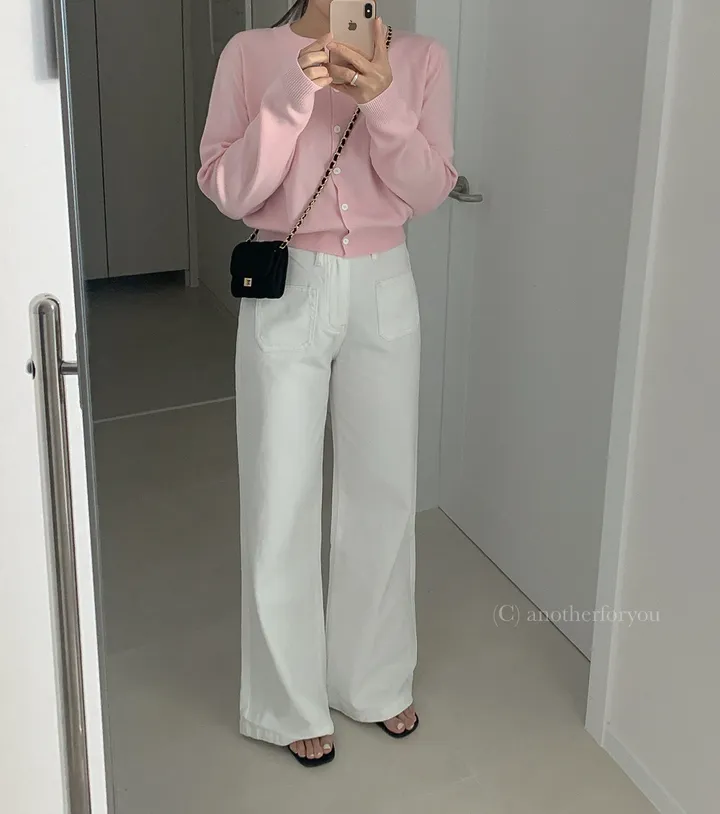 미니 심볼 펜던트 라운드 숏 가디건 4col : 어나더포유 상세 이미지 55