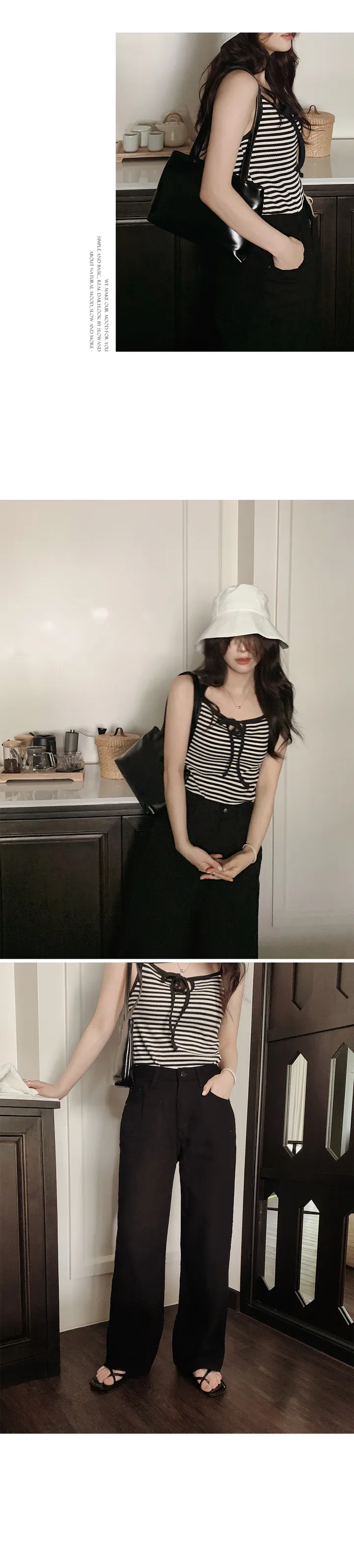 [👀허리밴딩/후들팬츠] 투데이 에어썸머 와이드팬츠 (+기본/롱ver) - 4 size (SLOWMADE/자체제작/봄팬츠/여름팬츠/바지/세미와이드/편안함/데일리) 상세 이미지 48